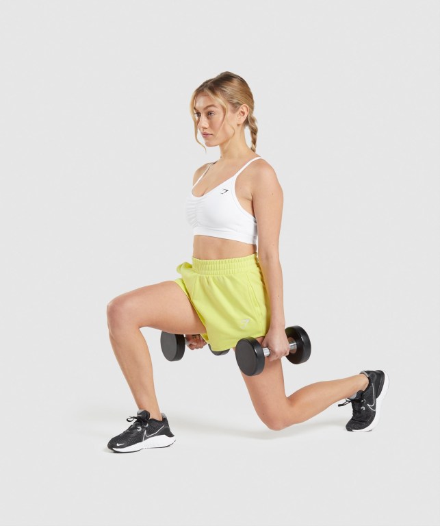 Bermudas Gymshark Entrenamiento Sweat Mujer Verdes | epJ8KMNi47J