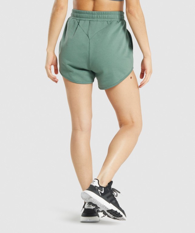 Bermudas Gymshark Entrenamiento Sweat Mujer Verdes | sCx2rPBXSQ6