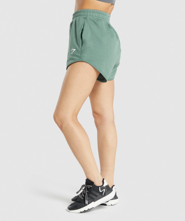 Bermudas Gymshark Entrenamiento Sweat Mujer Verdes | sCx2rPBXSQ6