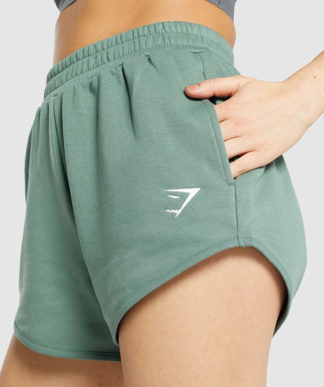 Bermudas Gymshark Entrenamiento Sweat Mujer Verdes | sCx2rPBXSQ6