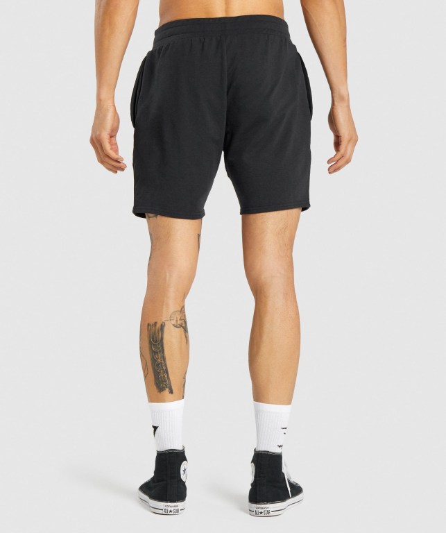 Bermudas Gymshark Essential 7” Hombre Negros | Jwcik2MUaq8