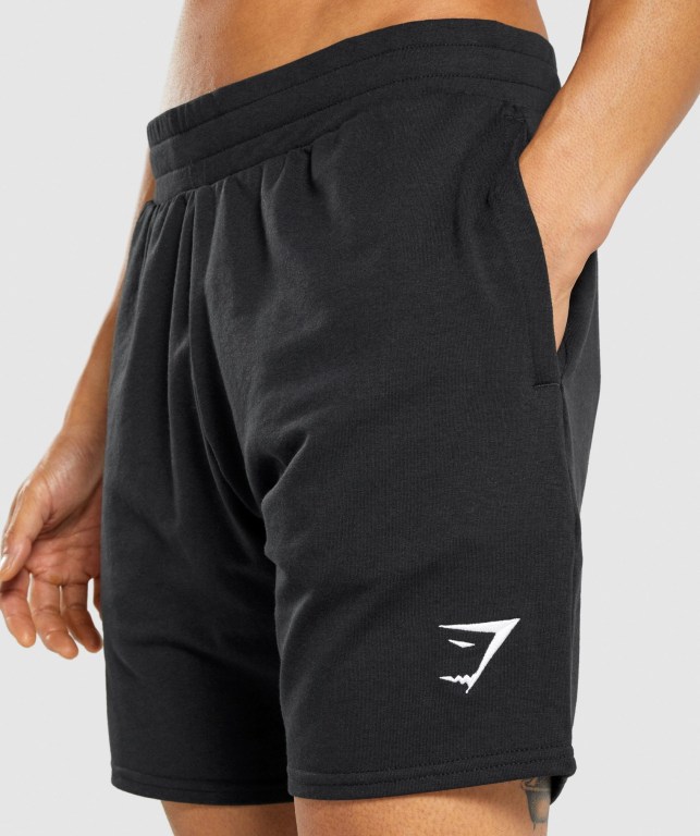 Bermudas Gymshark Essential 7” Hombre Negros | Jwcik2MUaq8