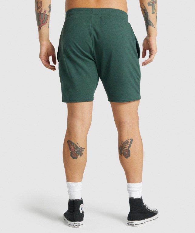 Bermudas Gymshark Essential 7” Hombre Verdes Oscuro | T6DYuGr4RJ3