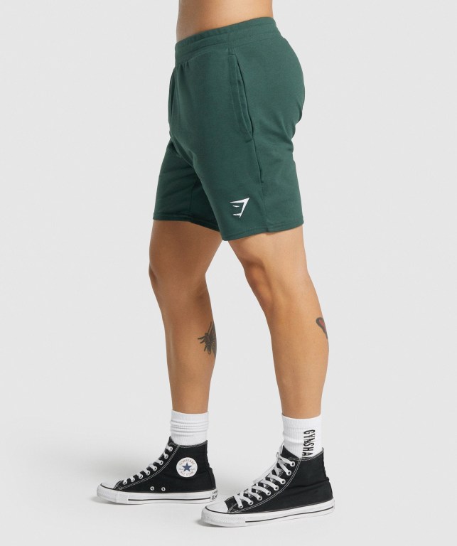 Bermudas Gymshark Essential 7” Hombre Verdes Oscuro | T6DYuGr4RJ3