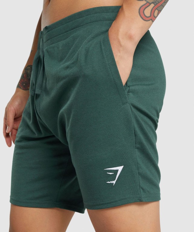 Bermudas Gymshark Essential 7” Hombre Verdes Oscuro | T6DYuGr4RJ3