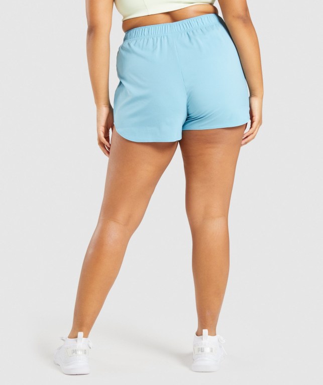 Bermudas Gymshark Essential Loose Entrenamiento Mujer Azules Claro | bHhFrxwzJXG