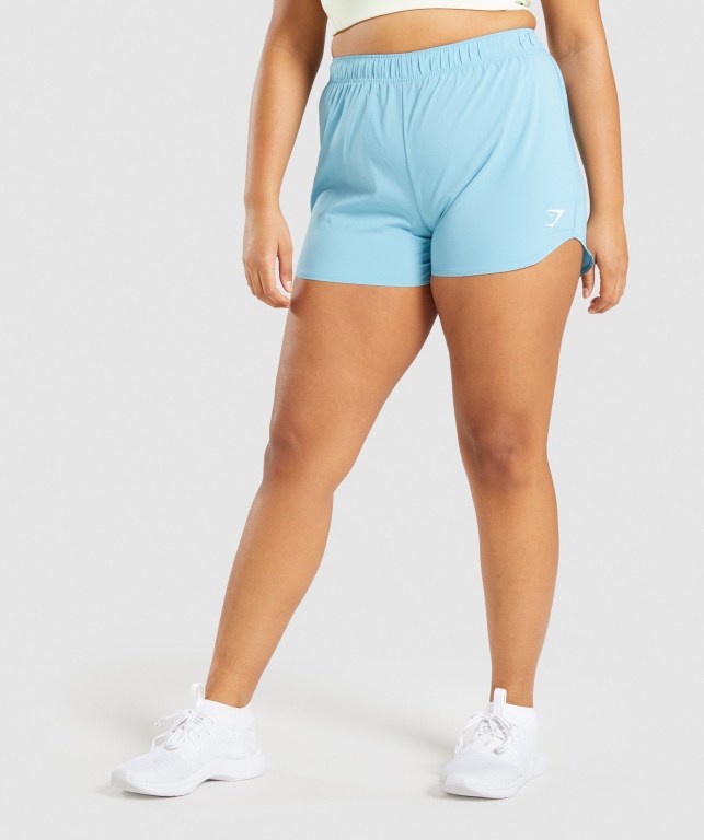 Bermudas Gymshark Essential Loose Entrenamiento Mujer Azules Claro | bHhFrxwzJXG