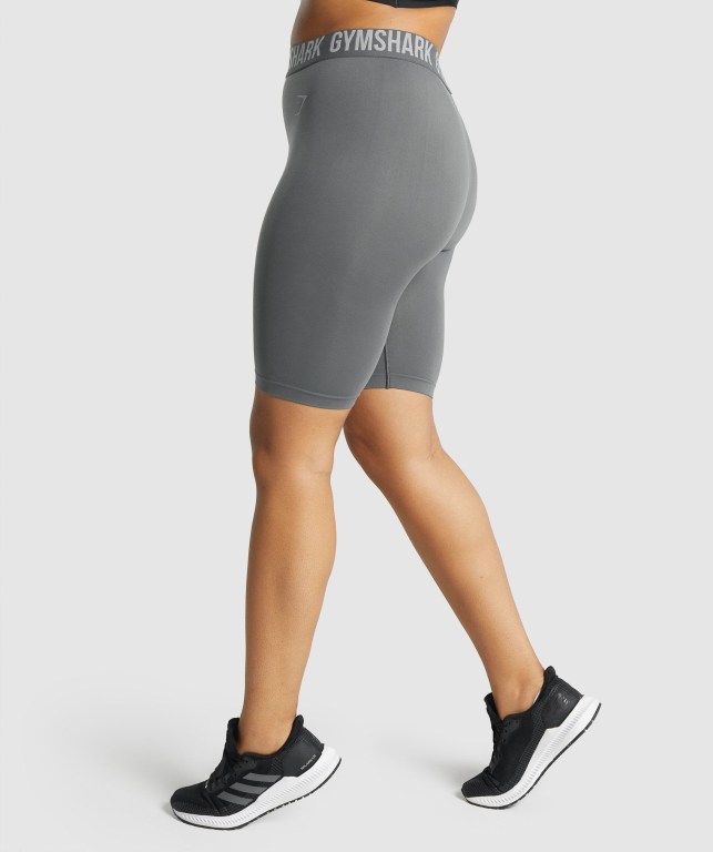 Bermudas Gymshark Fit Seamless Cycling Mujer Grises | 9tMMIuhVWmM