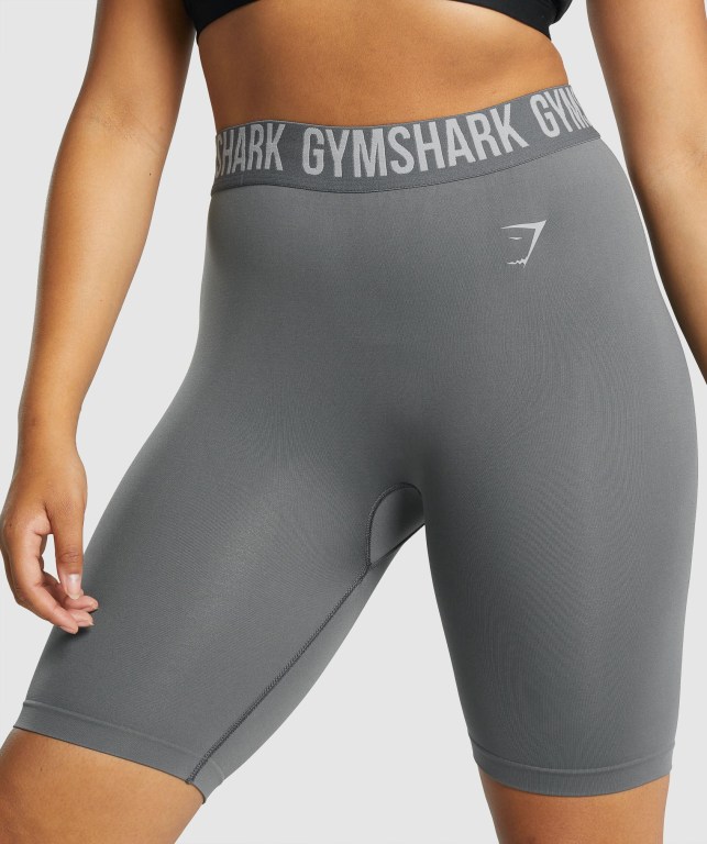 Bermudas Gymshark Fit Seamless Cycling Mujer Grises | 9tMMIuhVWmM