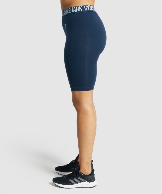 Bermudas Gymshark Fit Seamless Cycling Mujer Azul Marino | IWS5gLCnO6z