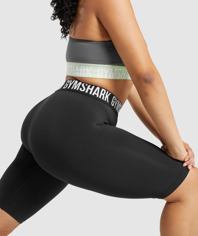 Bermudas Gymshark Fit Seamless Cycling Mujer Negros | oXSAOPZwOqG