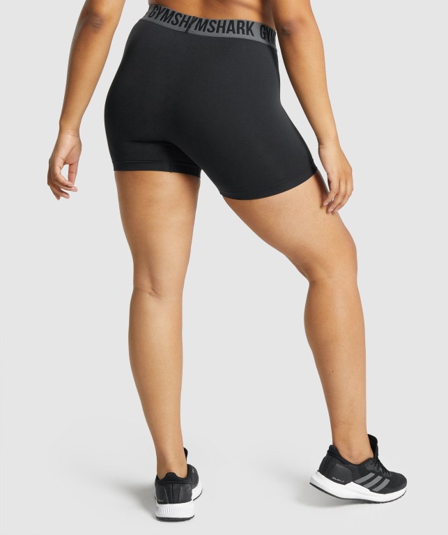 Bermudas Gymshark Fit Seamless Mujer Negros | 7OVHZLTOoYw