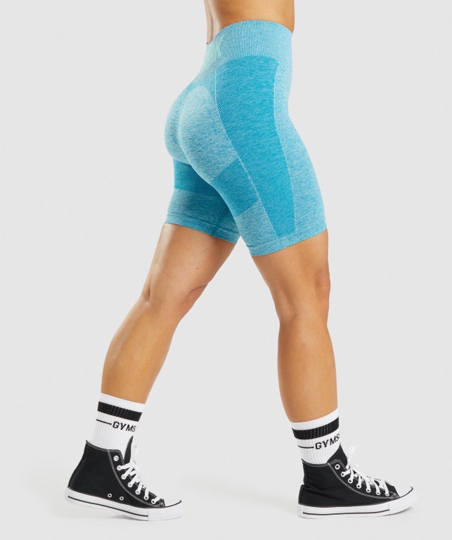 Bermudas Gymshark Flex Cycling Mujer Azules | BjoQ2IQc8jO