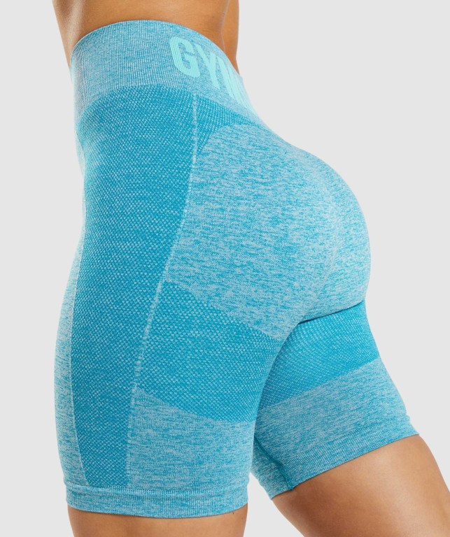 Bermudas Gymshark Flex Cycling Mujer Azules | BjoQ2IQc8jO