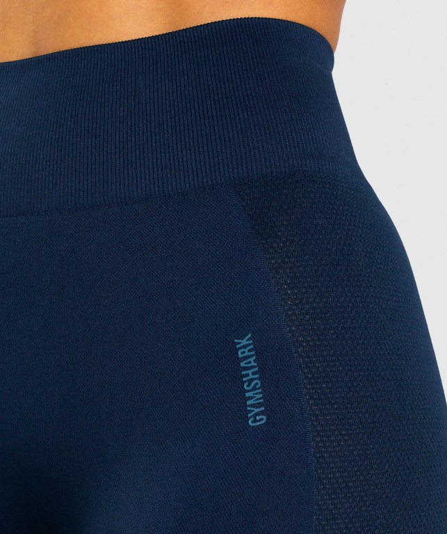 Bermudas Gymshark Flex Cycling Mujer Azul Marino | X79HB8ykUyW