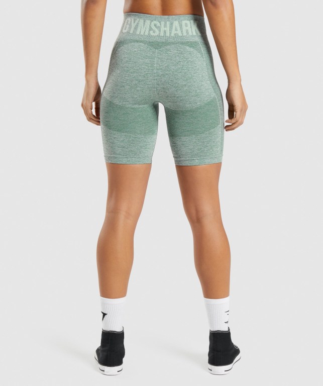 Bermudas Gymshark Flex Cycling Mujer Verdes | 1NUILVyteXC