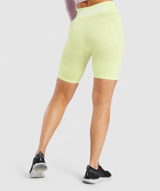 Bermudas Gymshark Flex Cycling Mujer Verdes Claro | VxdLCAqMZnw