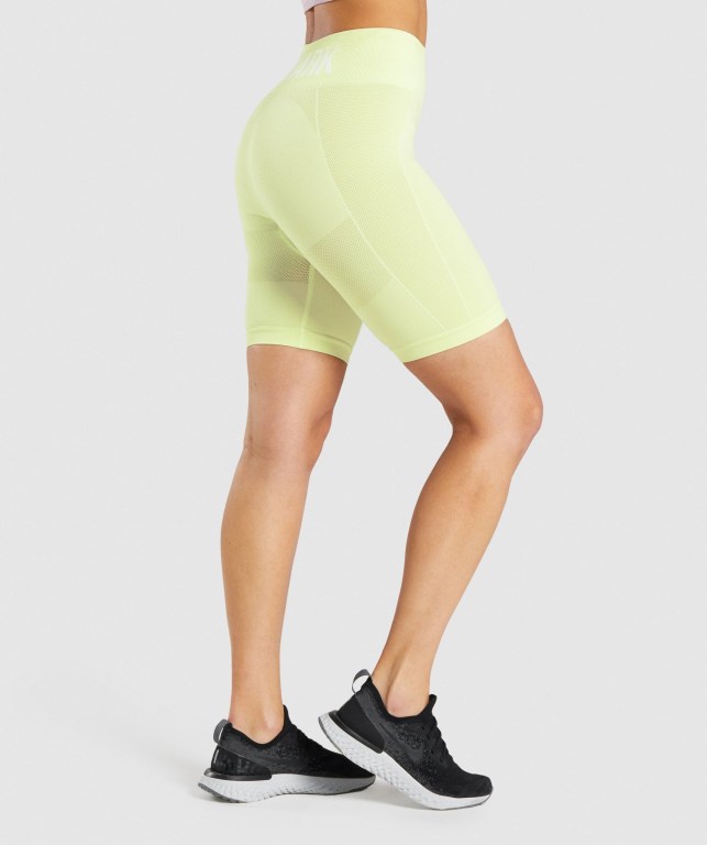 Bermudas Gymshark Flex Cycling Mujer Verdes Claro | VxdLCAqMZnw