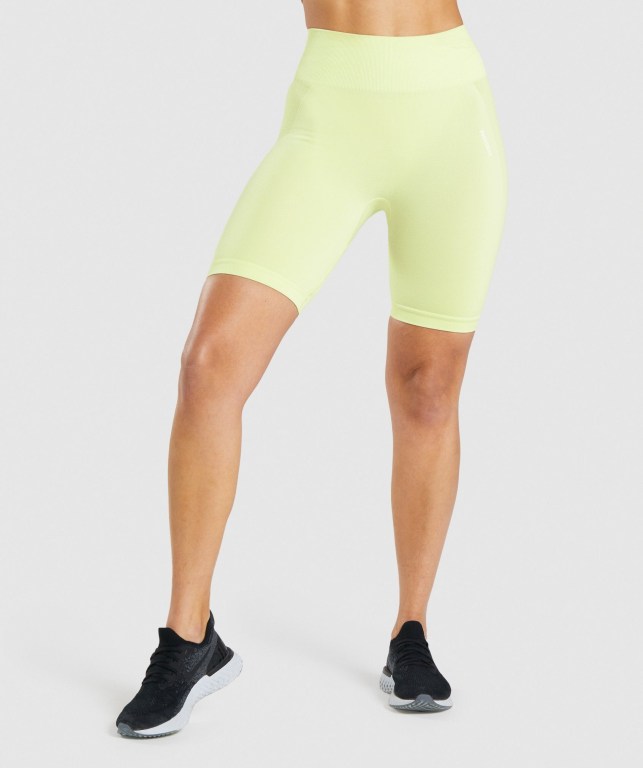 Bermudas Gymshark Flex Cycling Mujer Verdes Claro | VxdLCAqMZnw