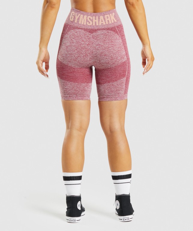 Bermudas Gymshark Flex Cycling Mujer Vino | 5d5FTvQ39KK