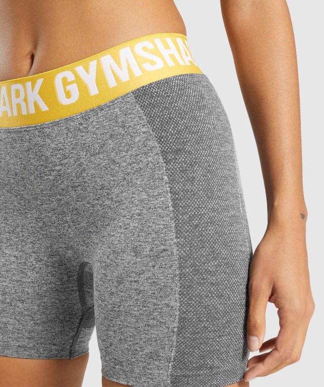 Bermudas Gymshark Flex Mujer Grises | MPbW7xzyZdm