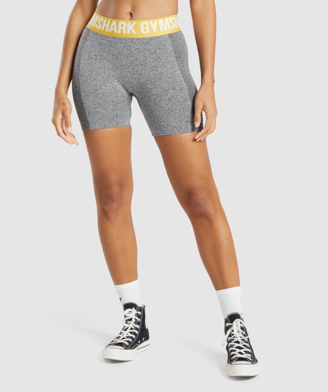 Bermudas Gymshark Flex Mujer Grises | MPbW7xzyZdm