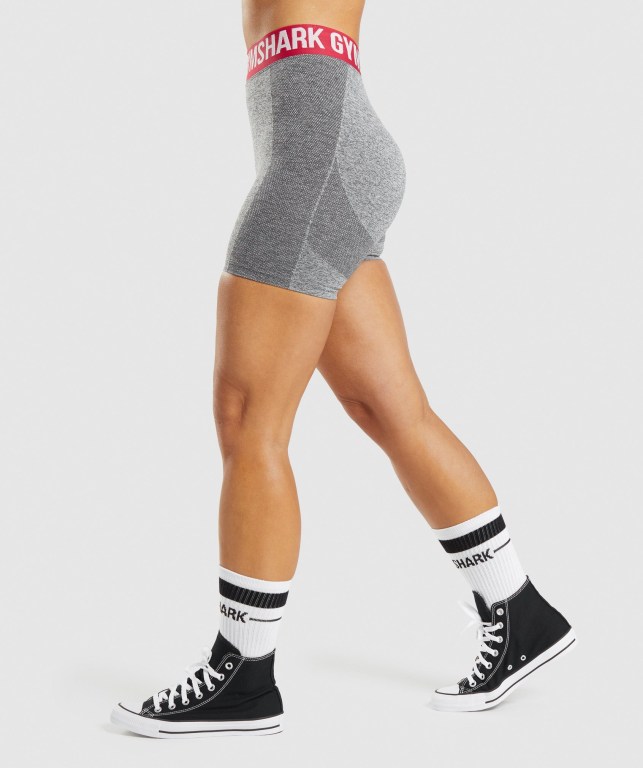 Bermudas Gymshark Flex Mujer Grises | MTCi4aU9not