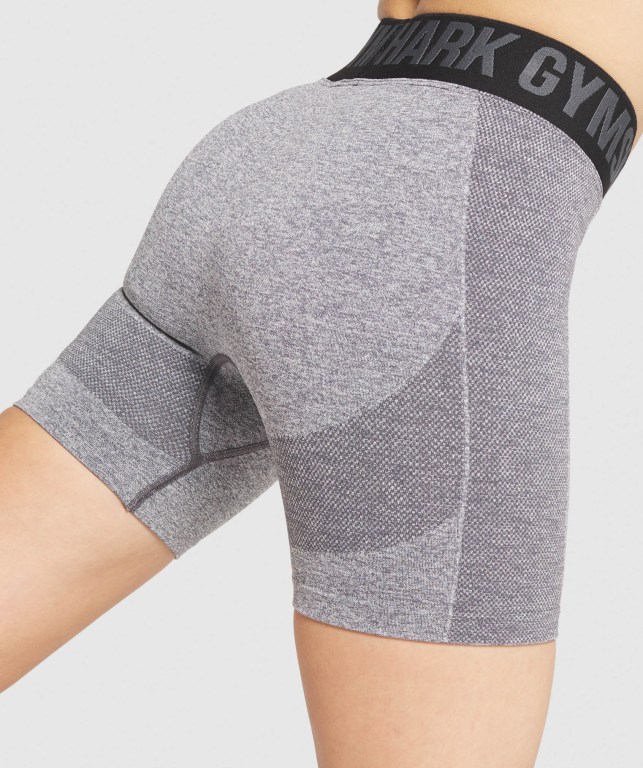 Bermudas Gymshark Flex Mujer Grises Negros | sxlnSh9uGdH