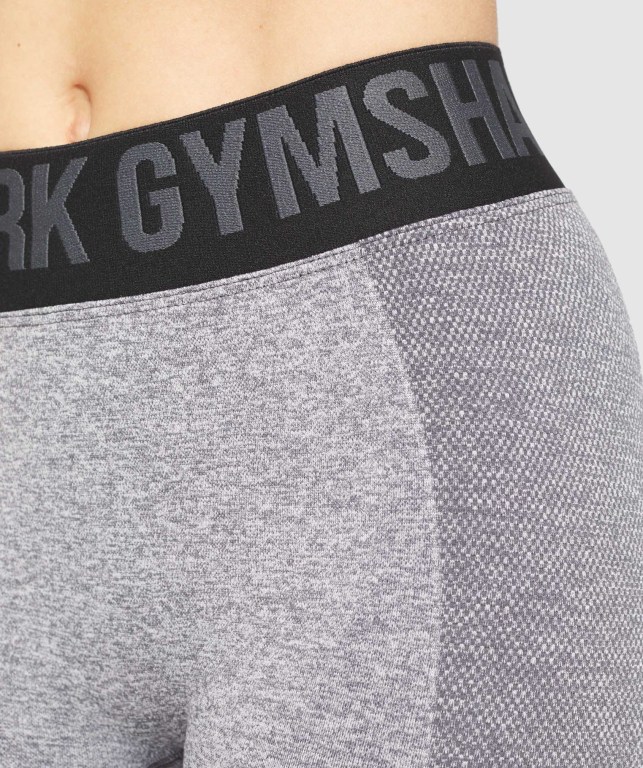 Bermudas Gymshark Flex Mujer Grises Negros | sxlnSh9uGdH