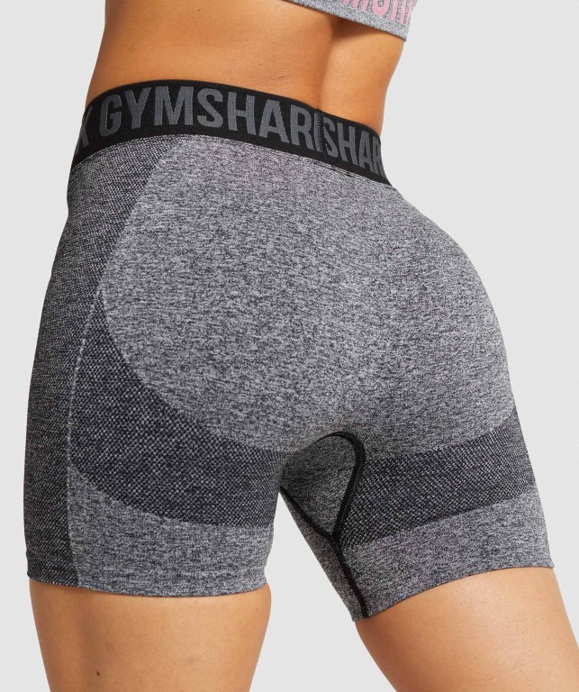 Bermudas Gymshark Flex Mujer Negros Grises | 5uHAP6tGq9q