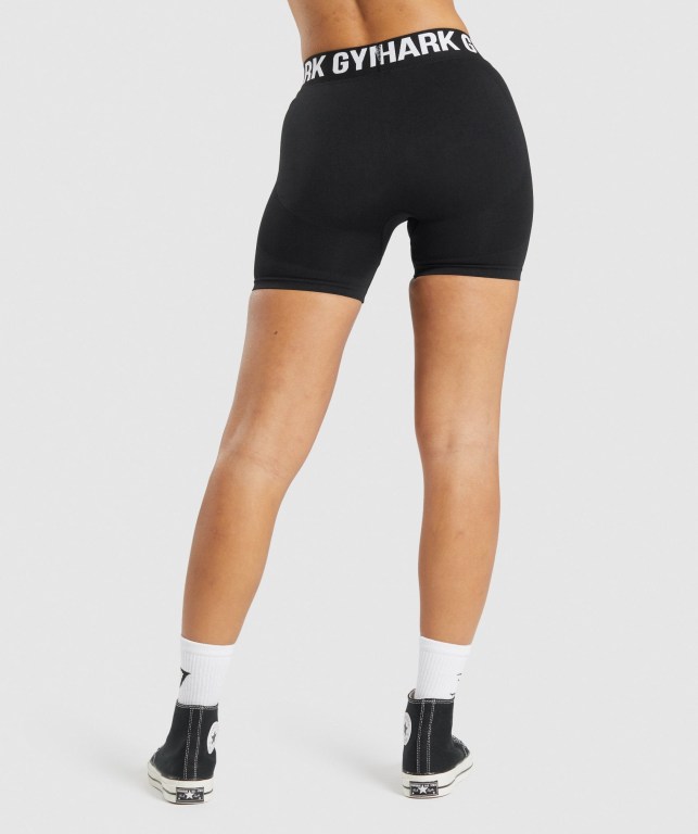 Bermudas Gymshark Flex Mujer Negros | pxnLotXYsbe