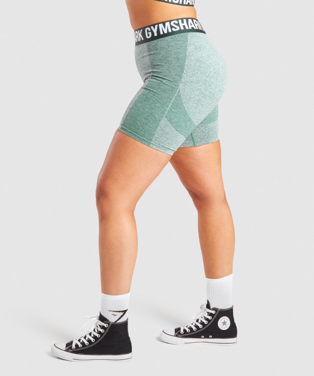 Bermudas Gymshark Flex Mujer Verdes Oscuro | bShtzjzhWzq