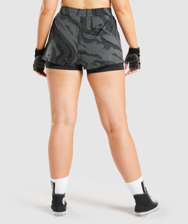 Bermudas Gymshark GS Power Loose Mujer Negros | zhCg8xq6RW8