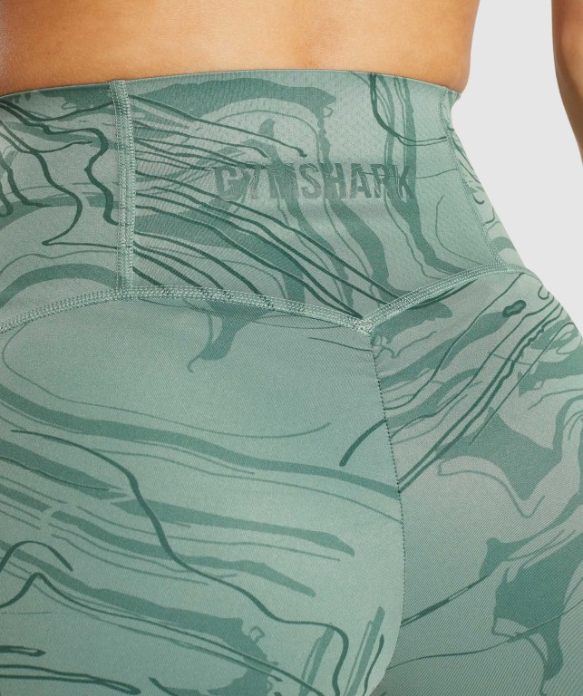 Bermudas Gymshark GS Power Support Mujer Verdes | IynaJmzEjvN