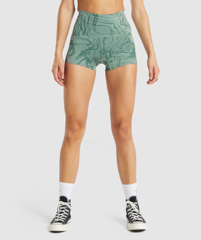 Bermudas Gymshark GS Power Support Mujer Verdes | IynaJmzEjvN