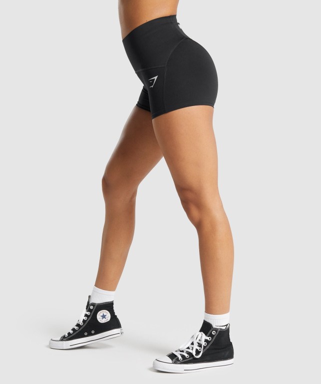 Bermudas Gymshark GS Power Support Mujer Negros | Ski2F6vSsjD