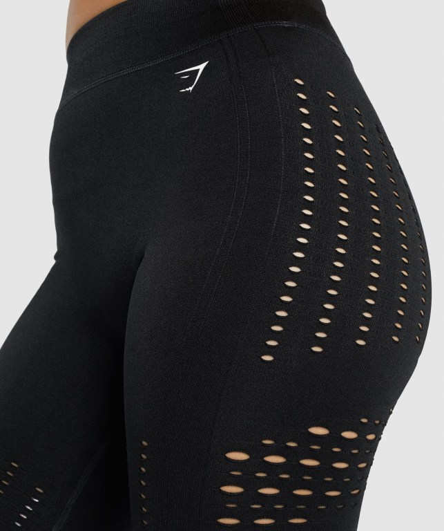 Bermudas Gymshark Glow Seamless Mujer Negros | aVoWMkkXWOd