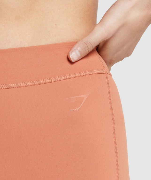 Bermudas Gymshark KK Fit Mujer Naranjas | DFW1nj1i5Ss