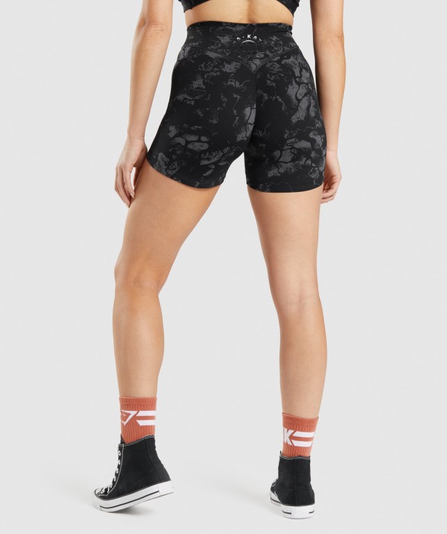 Bermudas Gymshark KK Fit Mujer Negros Camuflados | Y9gJ438XrV7