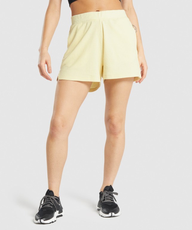 Bermudas Gymshark Pause Loose Mujer Amarillos | grX8sI56LWV