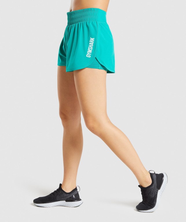 Bermudas Gymshark Pulse Mid Rise Mujer Verdes | DmbXAicPCRP