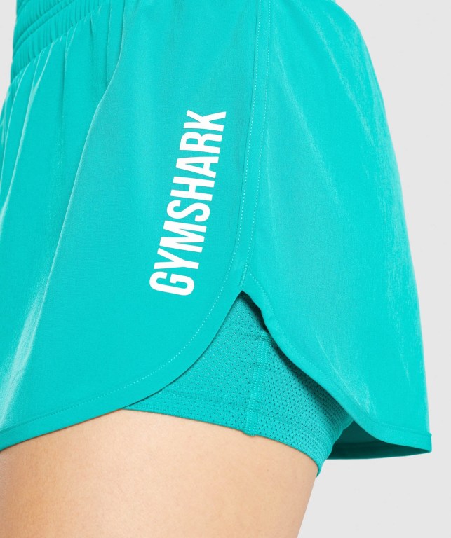 Bermudas Gymshark Pulse Mid Rise Mujer Verdes | DmbXAicPCRP