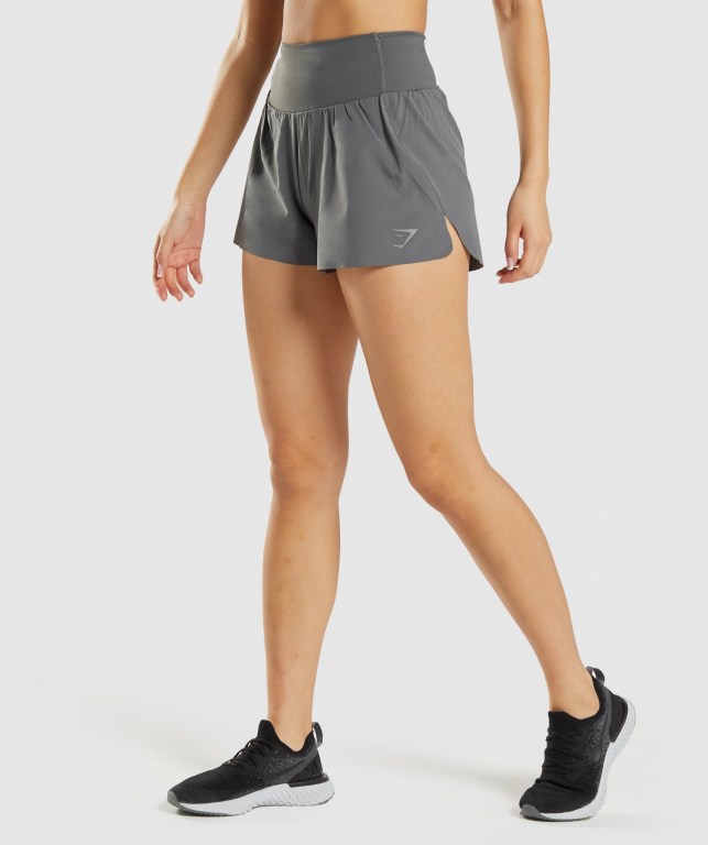 Bermudas Gymshark Speed Mujer Grises | 2zDkYZNUeoB