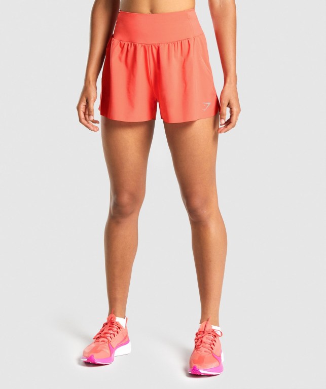 Bermudas Gymshark Speed Mujer Naranjas | WK6eK4jUNJD