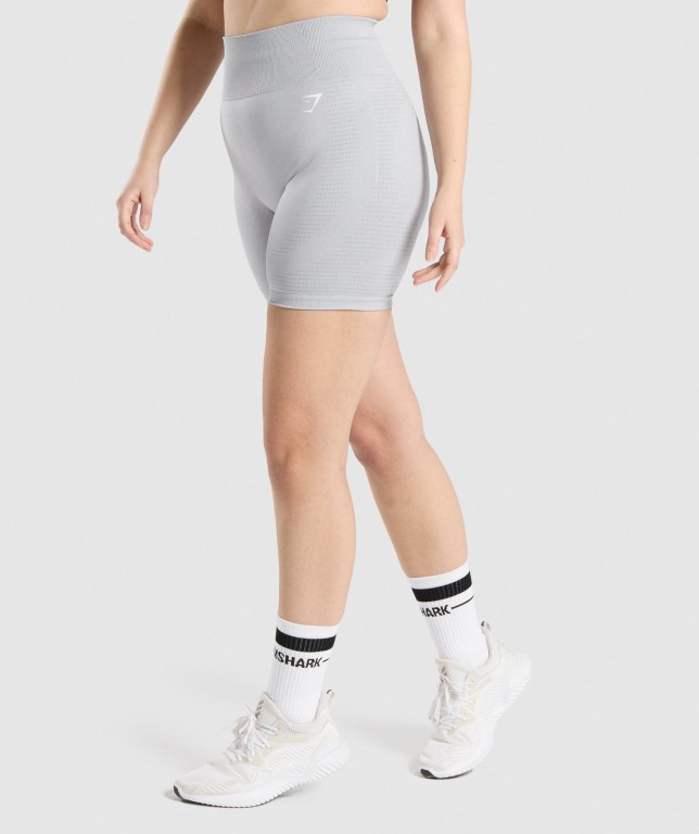 Bermudas Gymshark Vital Seamless 2.0 Mujer Grises Claro | 6IxUndwWOBE