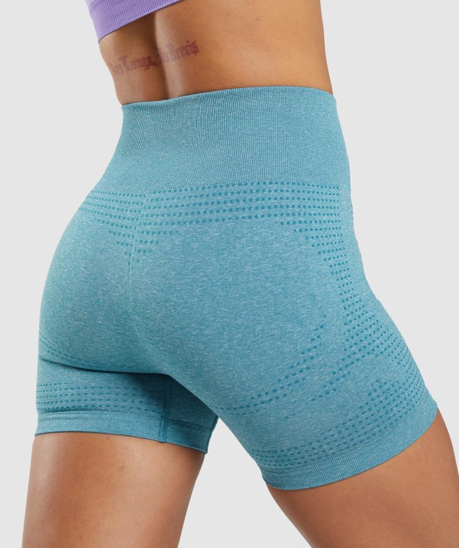 Bermudas Gymshark Vital Seamless 2.0 Mujer Turquesa | 9XHAK14P4A3