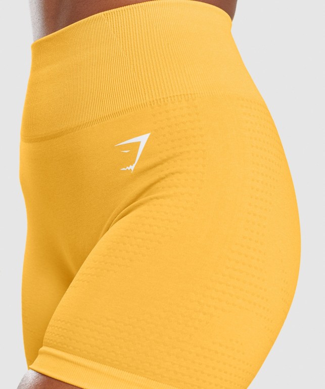 Bermudas Gymshark Vital Seamless 2.0 Mujer Amarillos | 9eDDAFTTEcE