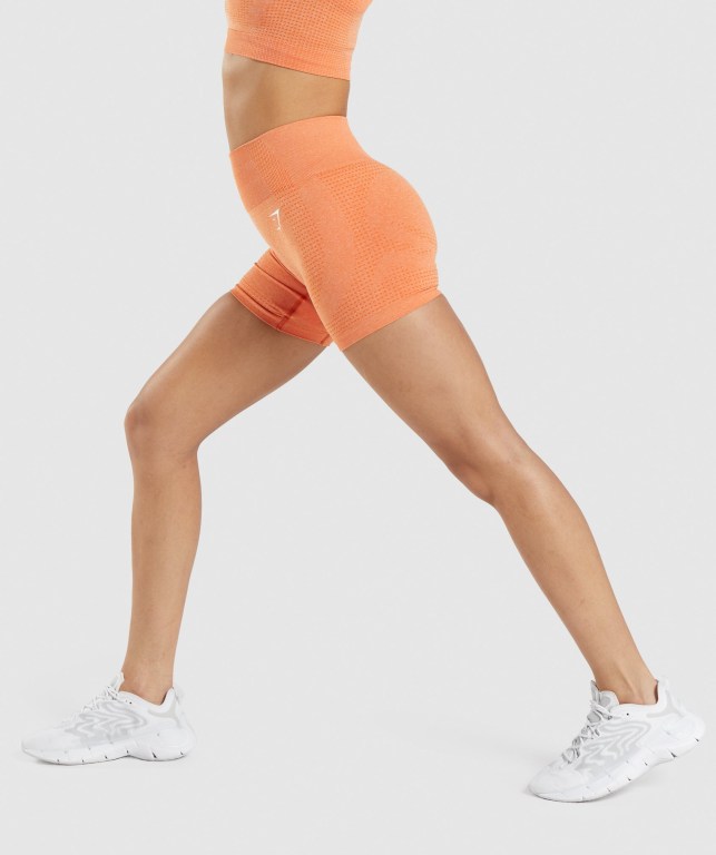 Bermudas Gymshark Vital Seamless 2.0 Mujer Albaricoque Naranjas | HHaGyGFcRny