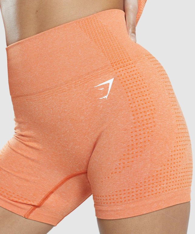 Bermudas Gymshark Vital Seamless 2.0 Mujer Albaricoque Naranjas | HHaGyGFcRny