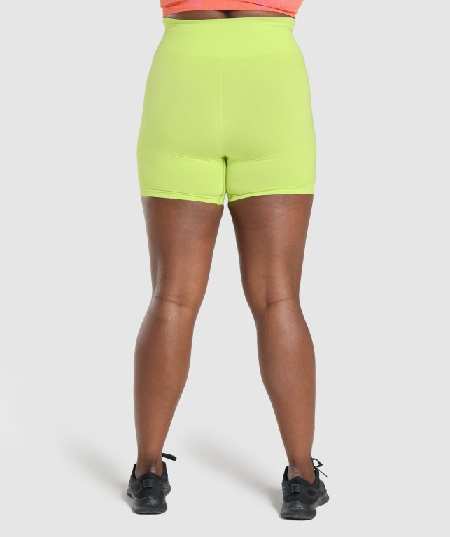 Bermudas Gymshark Vital Seamless 2.0 Mujer Amarillos | IvdquOHGbiY